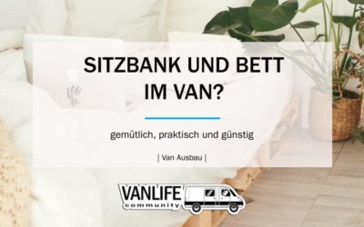 Sitzbank und Bett für den Van