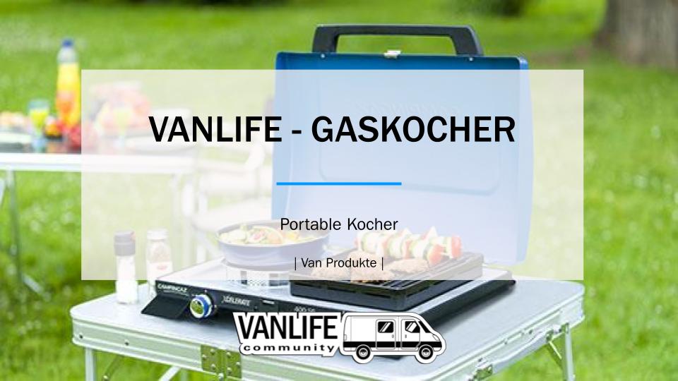 Vanlife – Gaskocher